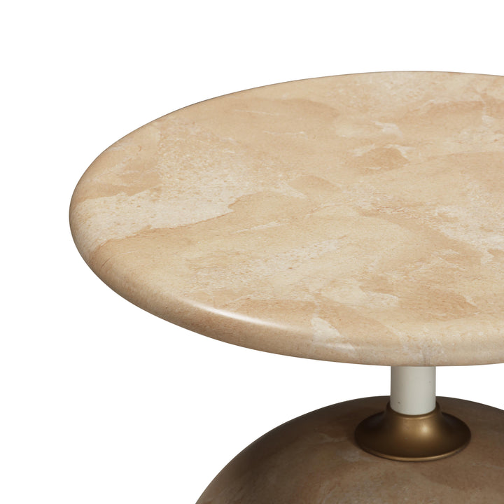 SwayLiving Mire Rose Faux Marble Side Table ACCENT TABLES