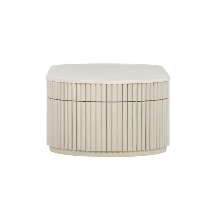 SwayLiving Bella Cream Oval Coffee Table COFFEE TABLES
