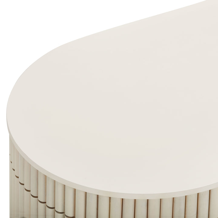 SwayLiving Bella Cream Oval Coffee Table COFFEE TABLES