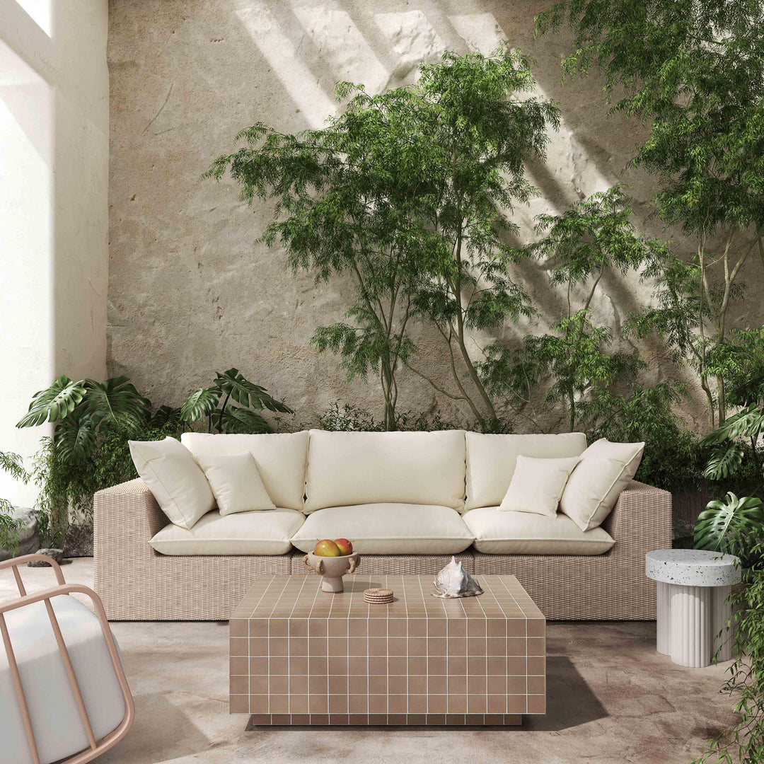 SwayLiving Mixie Taupe Tile Indoor / Outdoor Coffee Table OUTDOOR COFFEE TABLES