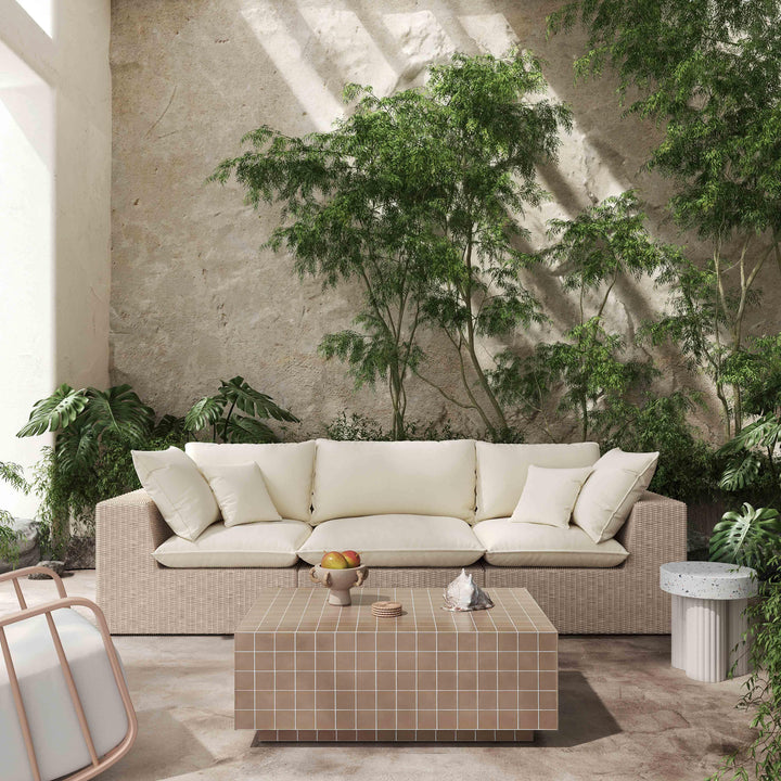 SwayLiving Mixie Taupe Tile Indoor / Outdoor Coffee Table OUTDOOR COFFEE TABLES