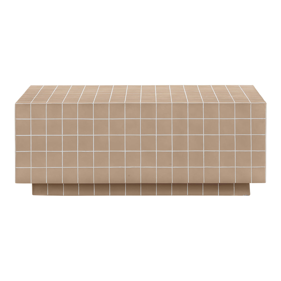 SwayLiving Mixie Taupe Tile Indoor / Outdoor Coffee Table OUTDOOR COFFEE TABLES