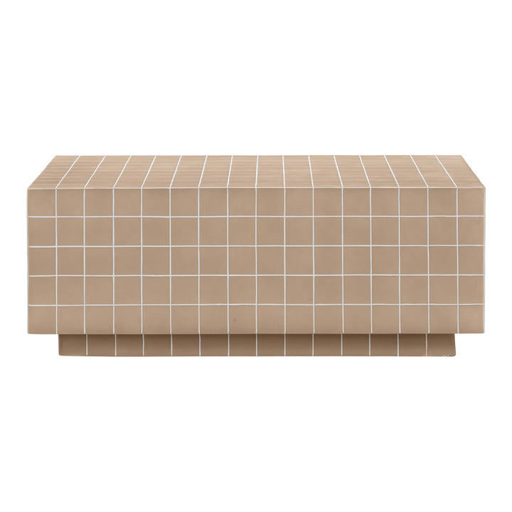 SwayLiving Mixie Taupe Tile Indoor / Outdoor Coffee Table OUTDOOR COFFEE TABLES