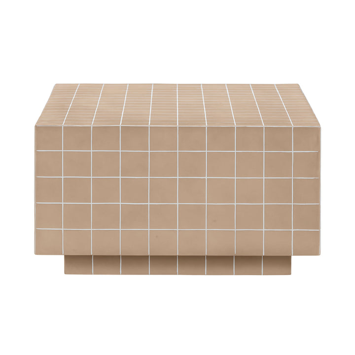 SwayLiving Mixie Taupe Tile Indoor / Outdoor Coffee Table OUTDOOR COFFEE TABLES