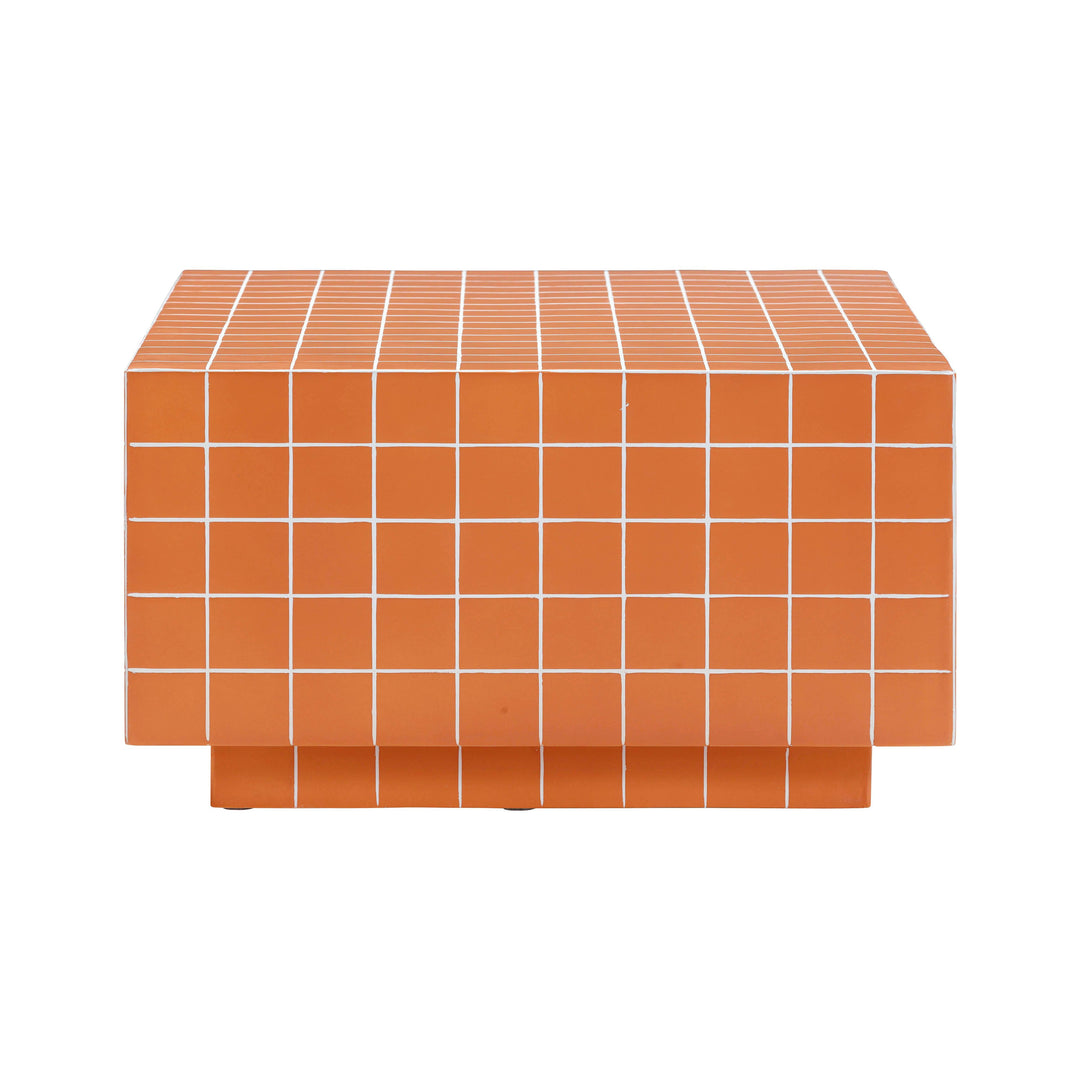 SwayLiving Mixie Brick Orange Tile Indoor / Outdoor Coffee Table OUTDOOR COFFEE TABLES