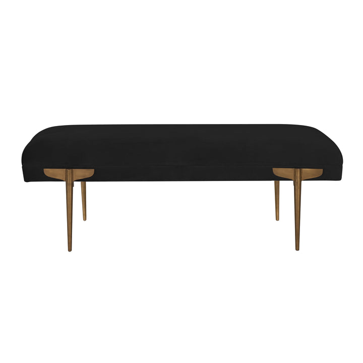 SwayLiving Brno Black Velvet Bench BENCHES