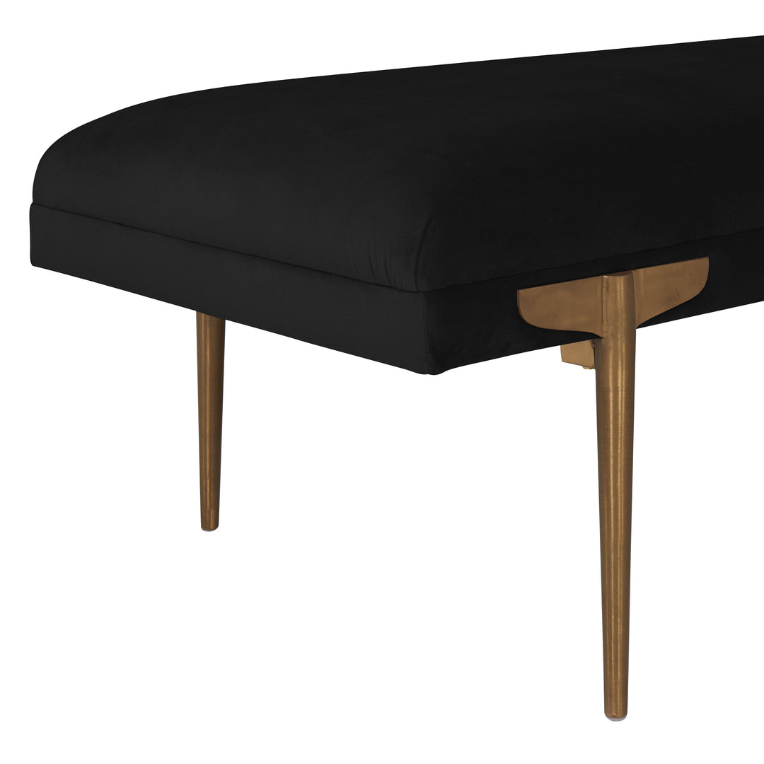 SwayLiving Brno Black Velvet Bench BENCHES