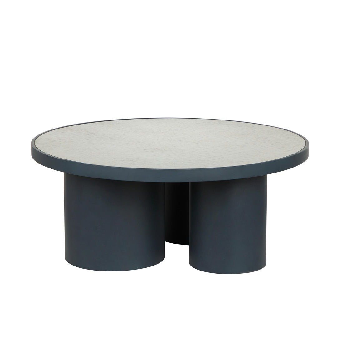 SwayLiving Nautilus Antique Silver Mirrored Coffee Table COFFEE TABLES