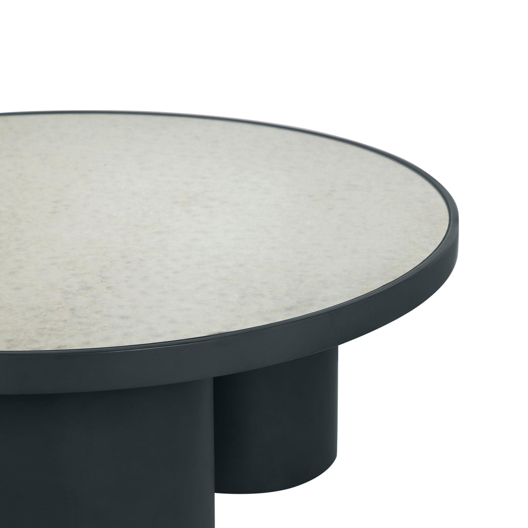 SwayLiving Nautilus Antique Silver Mirrored Coffee Table COFFEE TABLES