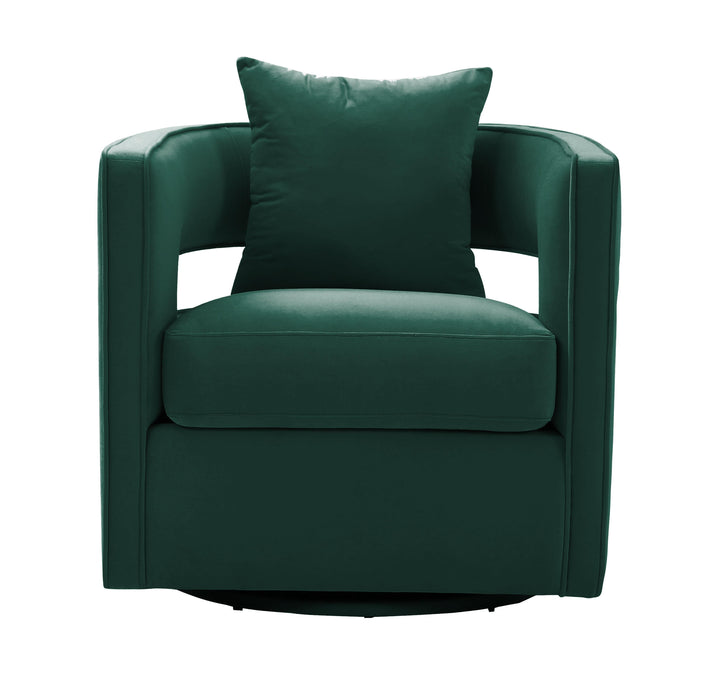 SwayLiving Kennedy Forest Green Swivel Chair ACCENT + LOUNGE CHAIRS