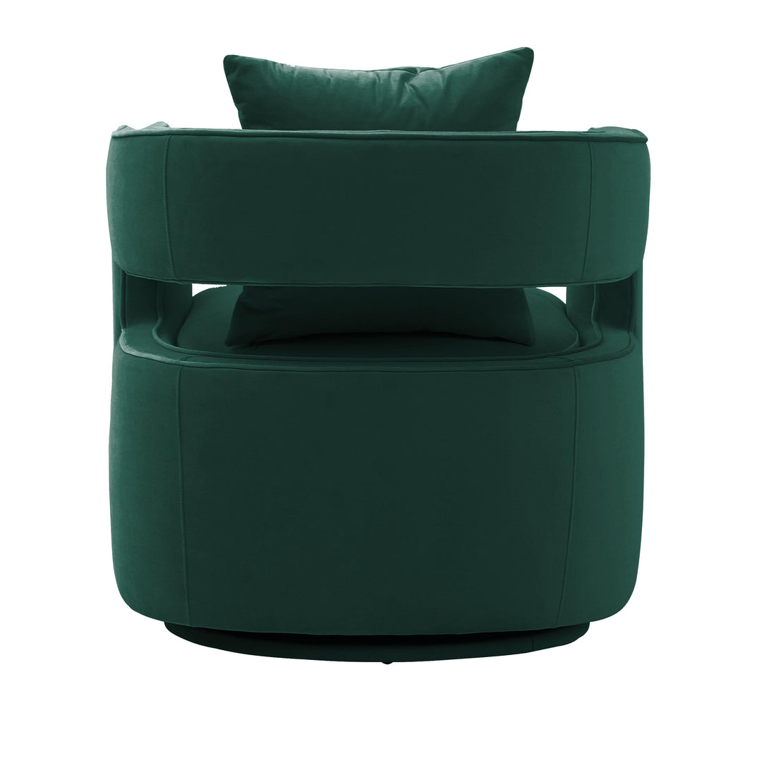 SwayLiving Kennedy Forest Green Swivel Chair ACCENT + LOUNGE CHAIRS