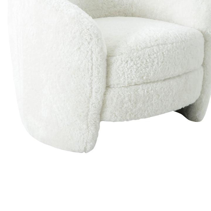 SwayLiving Dakota Faux Shearling Armchair ACCENT + LOUNGE CHAIRS