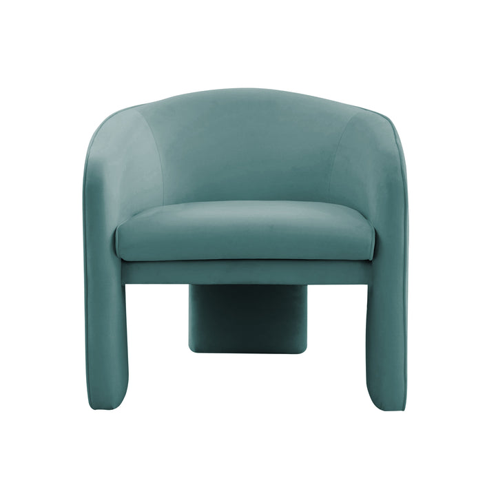 SwayLiving Marla Sea Blue Velvet Accent Chair ACCENT + LOUNGE CHAIRS