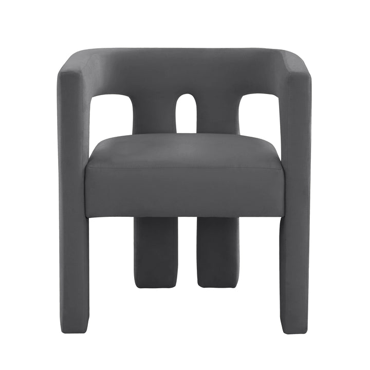 SwayLiving Sloane Dark Grey Velvet Chair ACCENT + LOUNGE CHAIRS