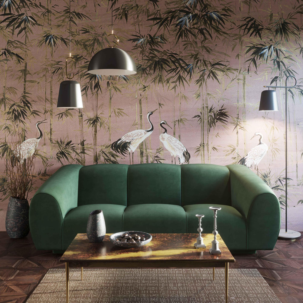 SwayLiving Emmet Forest Green Velvet Sofa SOFAS + SECTIONALS