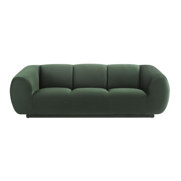 SwayLiving Emmet Forest Green Velvet Sofa SOFAS + SECTIONALS