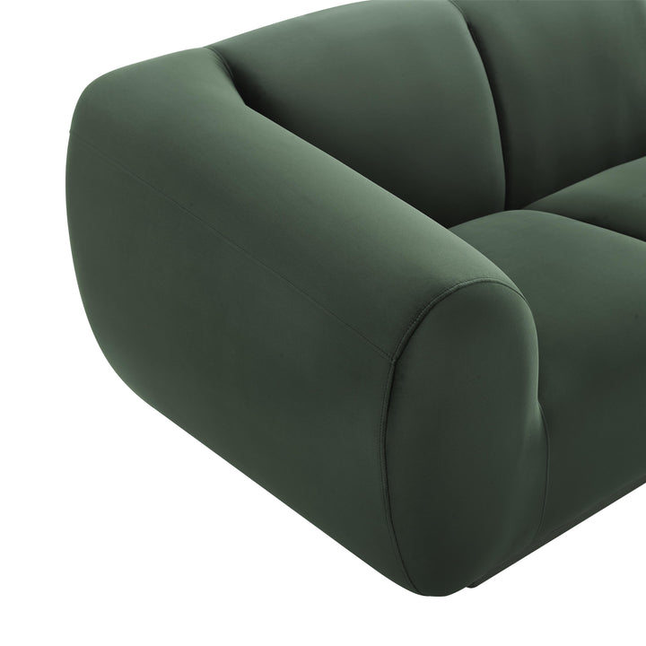 SwayLiving Emmet Forest Green Velvet Sofa SOFAS + SECTIONALS
