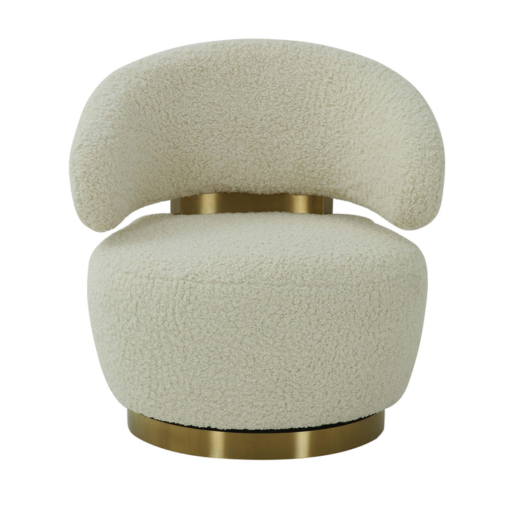 SwayLiving Austin Faux Shearling Chair ACCENT + LOUNGE CHAIRS