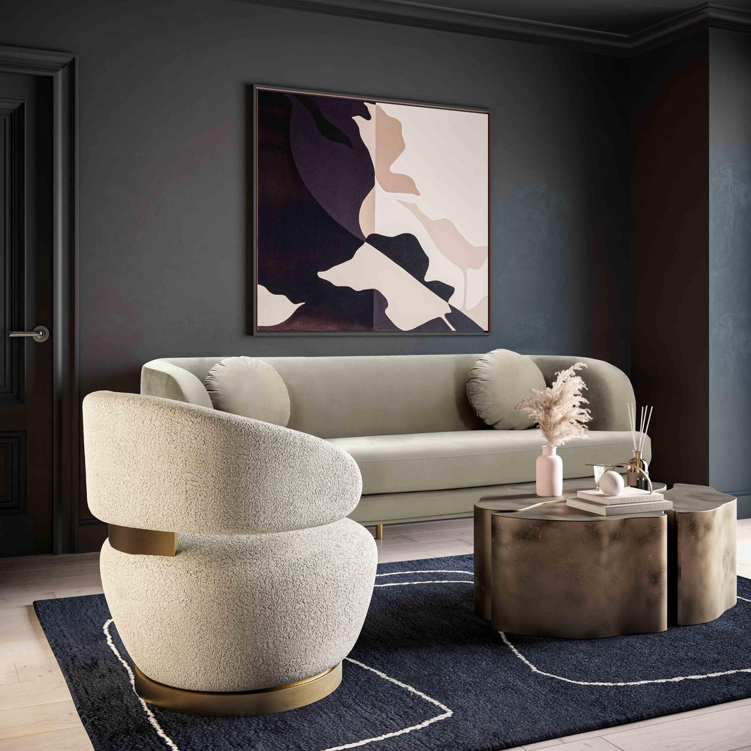 SwayLiving Austin Faux Shearling Chair ACCENT + LOUNGE CHAIRS