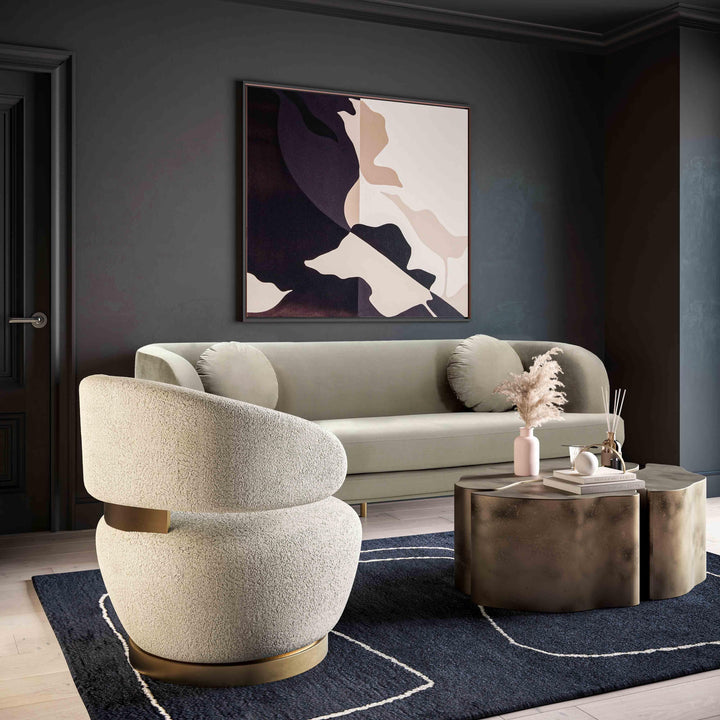 SwayLiving Austin Faux Shearling Chair ACCENT + LOUNGE CHAIRS