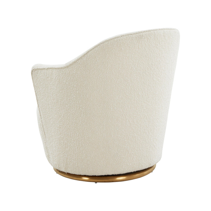 SwayLiving Skyla Boucle Swivel Chair ACCENT + LOUNGE CHAIRS