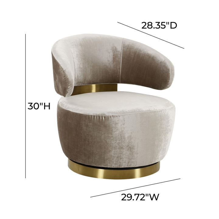 SwayLiving Austin Champagne Chair ACCENT + LOUNGE CHAIRS
