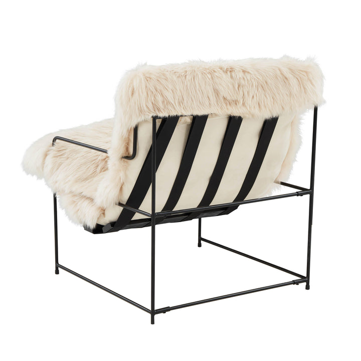 SwayLiving Kimi Natural Genuine Sheepskin chair ACCENT + LOUNGE CHAIRS