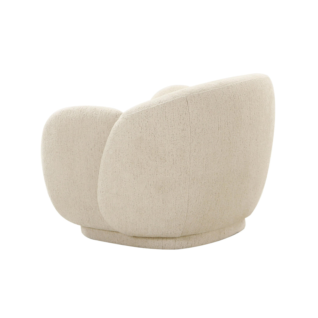 SwayLiving Misty Cream Boucle Accent Chair ACCENT + LOUNGE CHAIRS