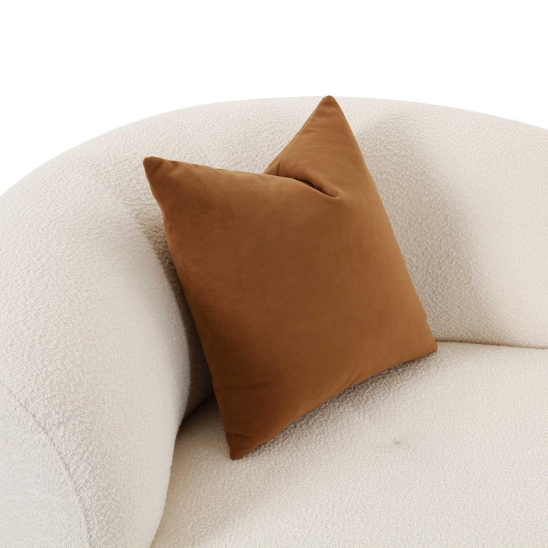 SwayLiving Fickle Cream Boucle Swivel Chair ACCENT + LOUNGE CHAIRS