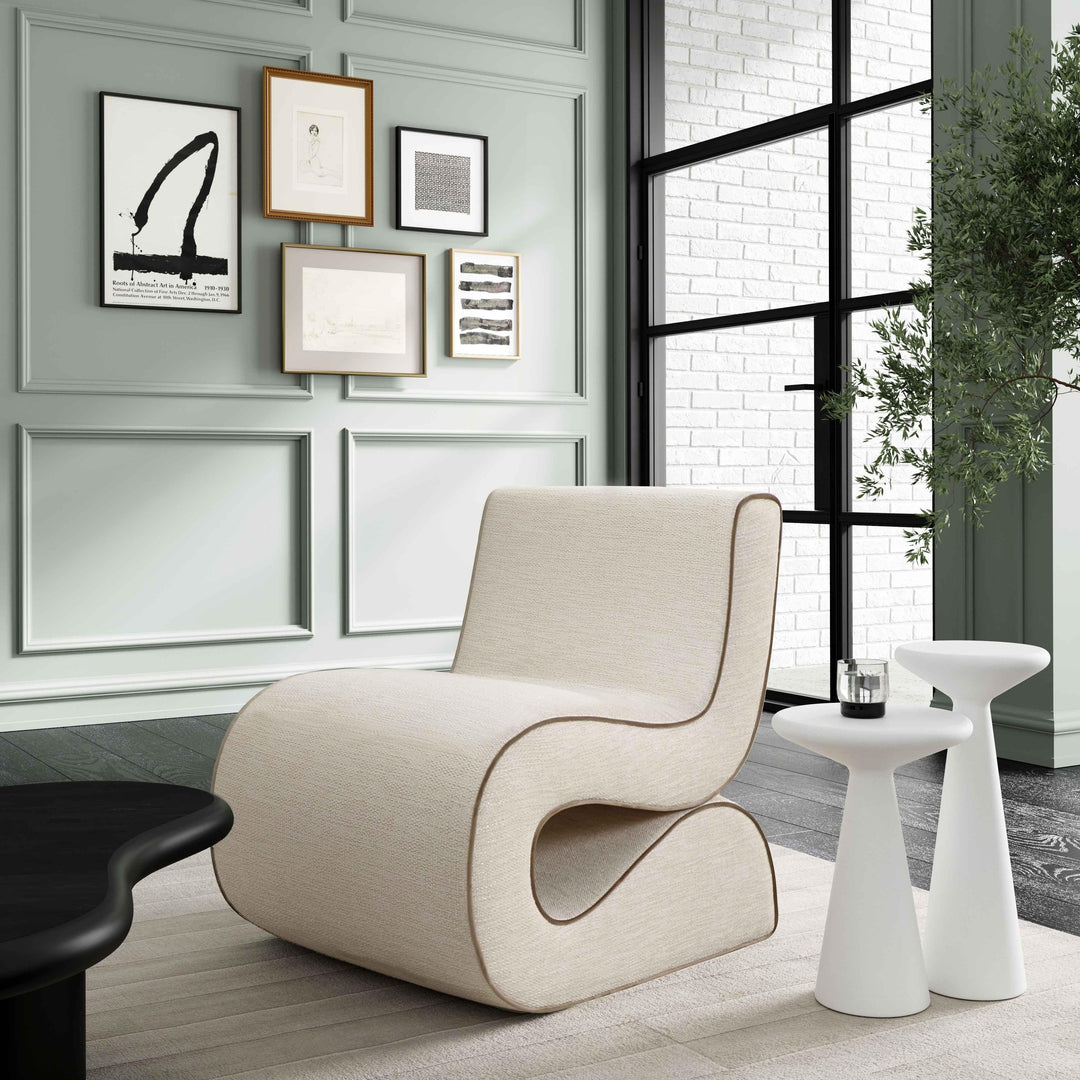 SwayLiving Senna Cream Basketweave Accent Chair ACCENT + LOUNGE CHAIRS