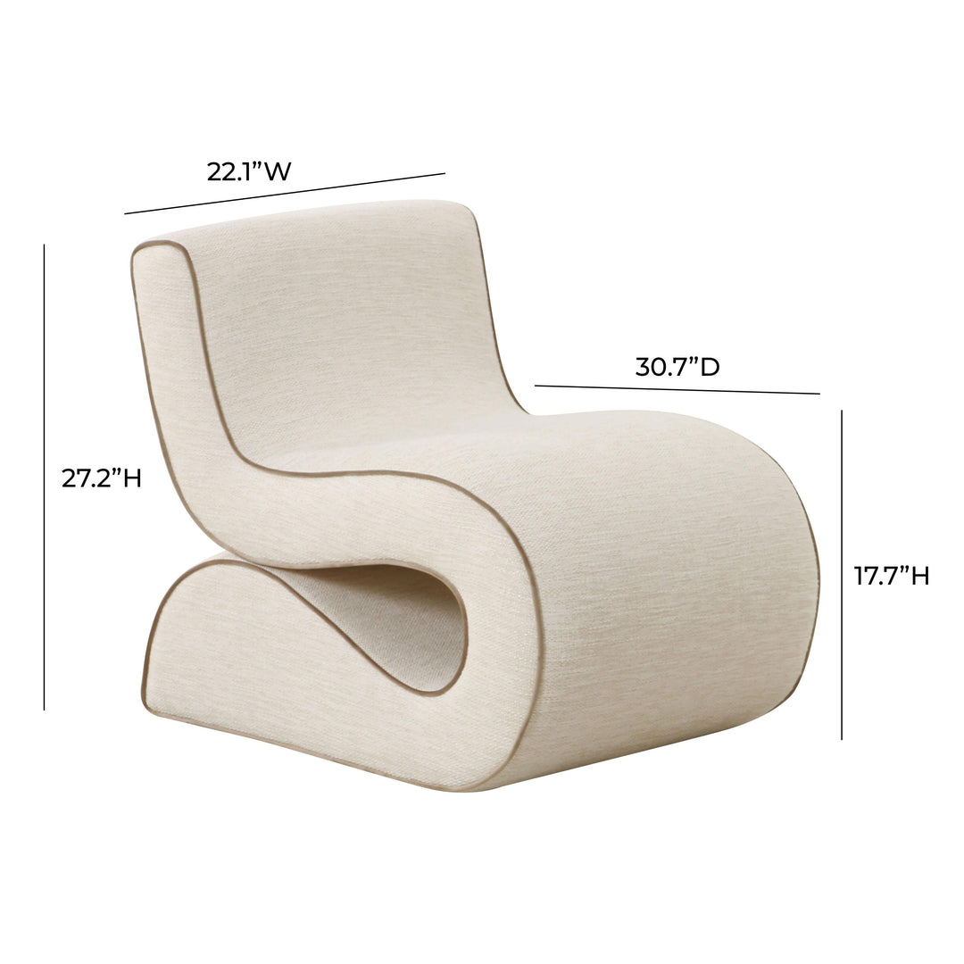 SwayLiving Senna Cream Basketweave Accent Chair ACCENT + LOUNGE CHAIRS