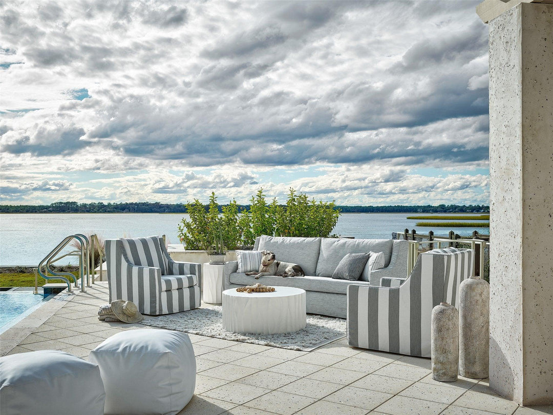SwayLiving Outdoor Geneva Cast Concrete Cocktail Table OUTDOOR COFFEE TABLES
