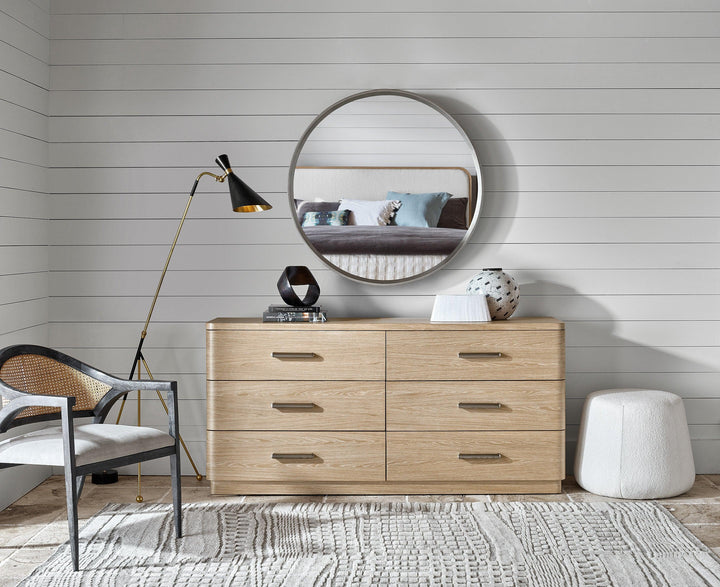 SwayLiving Modern Nomad Six Drawer Dresser DRESSERS