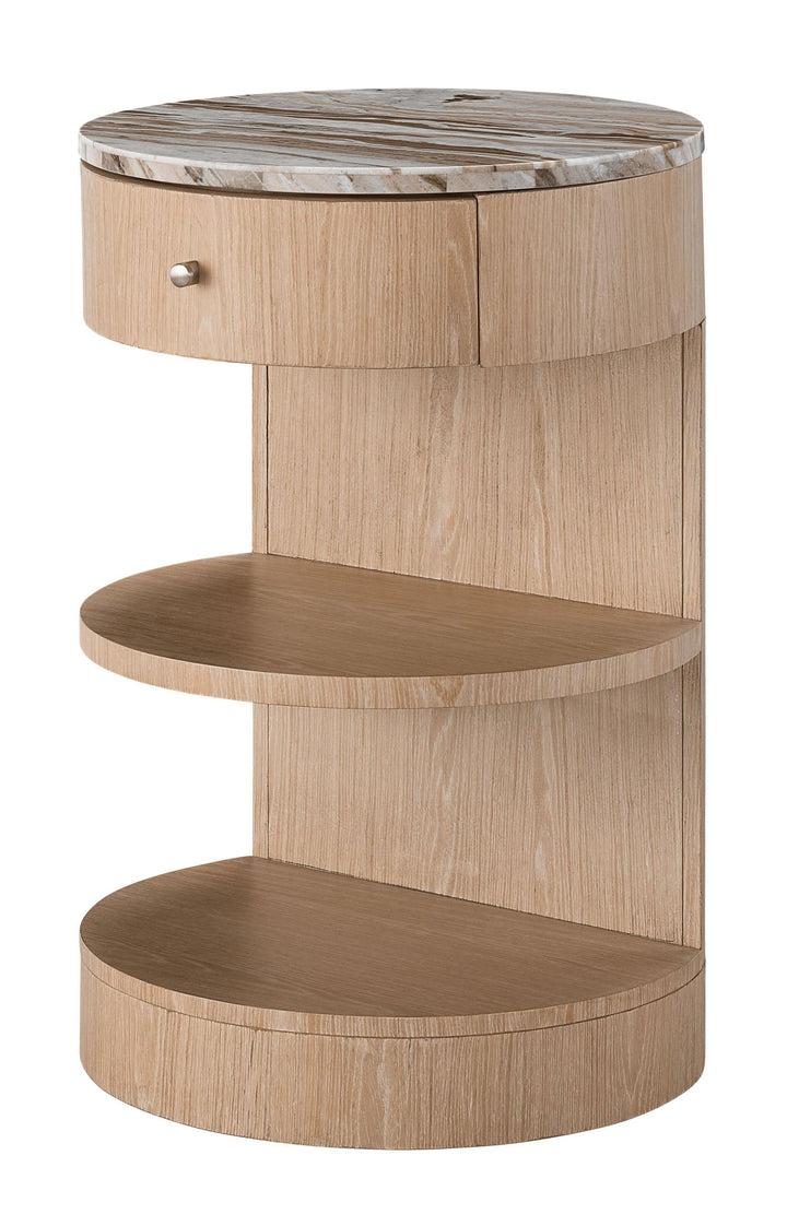 SwayLiving Modern Nomad Round Nighstand NIGHTSTANDS