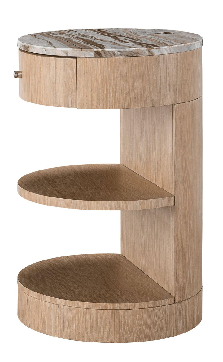 SwayLiving Modern Nomad Round Nighstand NIGHTSTANDS