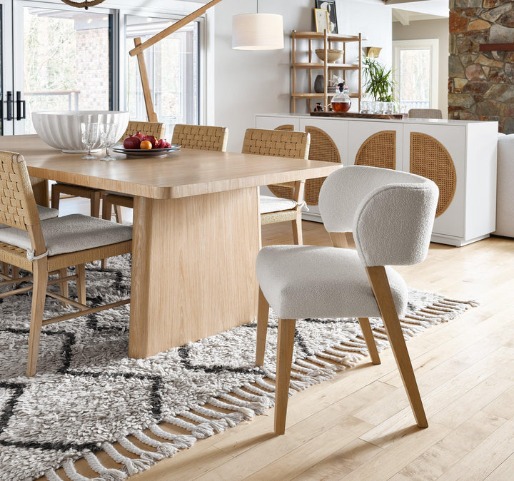 SwayLiving Modern Nomad Upholstered Side chair - Set of 2 DINING CHAIRS