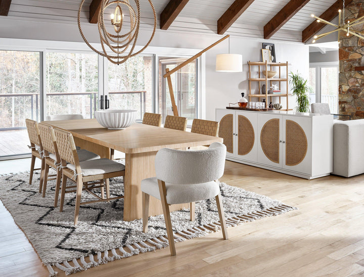 SwayLiving Modern Nomad Rectangular Dining Table DINING TABLES