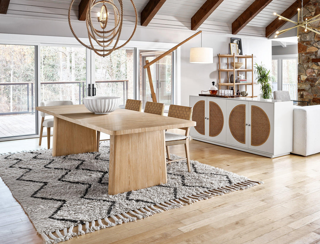 SwayLiving Modern Nomad Rectangular Dining Table DINING TABLES