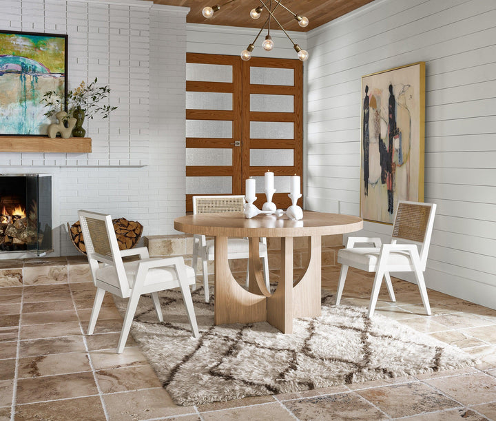 SwayLiving Modern Nomad Round Dining Table DINING TABLES