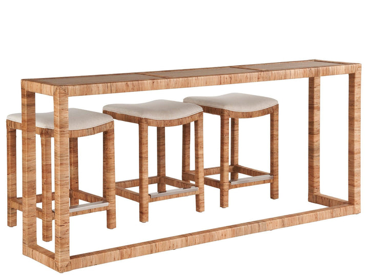 SwayLiving Weekender Sandbar Console with Stools CONSOLE TABLES