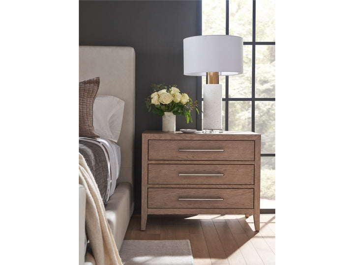 SwayLiving SwayLiving Cove Drawer Nightstand Gray Oak