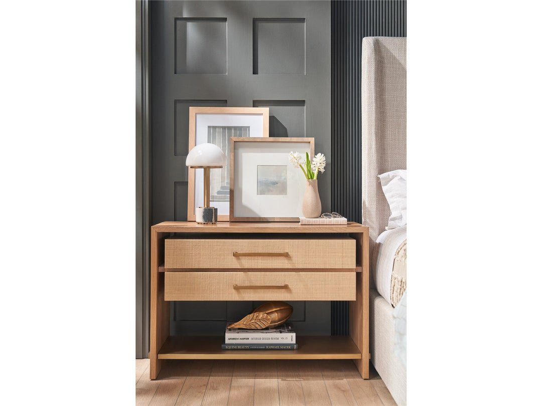 SwayLiving SwayLiving Jonah Nighstand Oak and Rafiia