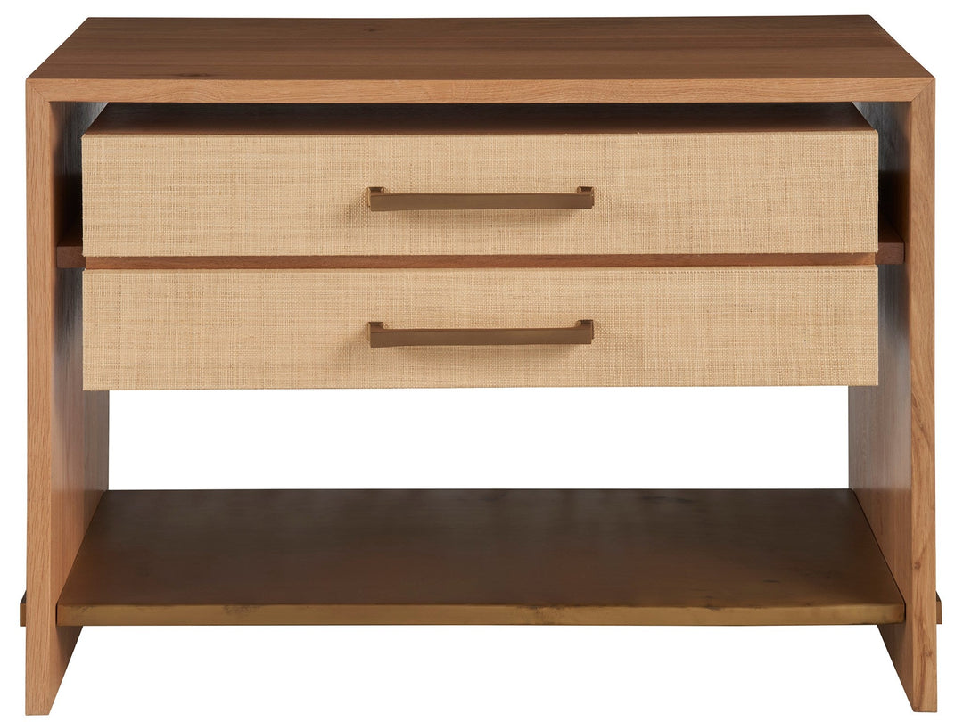 SwayLiving SwayLiving Jonah Nighstand Oak and Rafiia