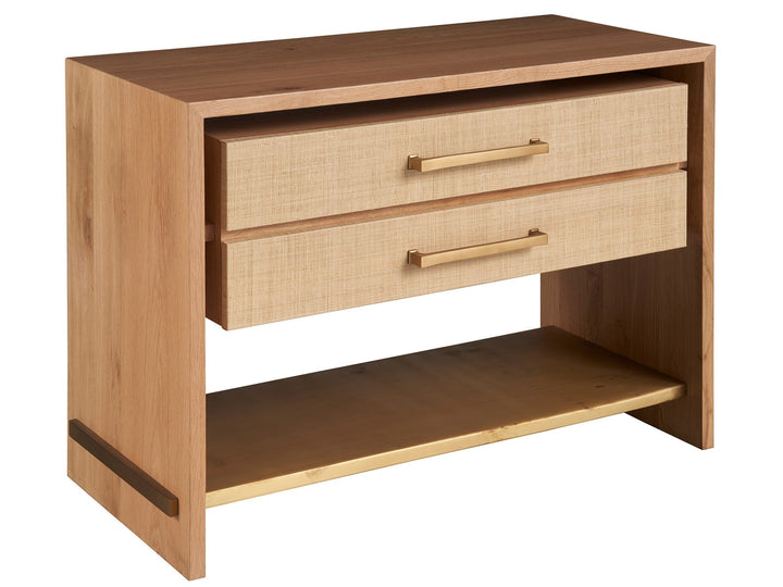 SwayLiving SwayLiving Jonah Nighstand Oak and Rafiia