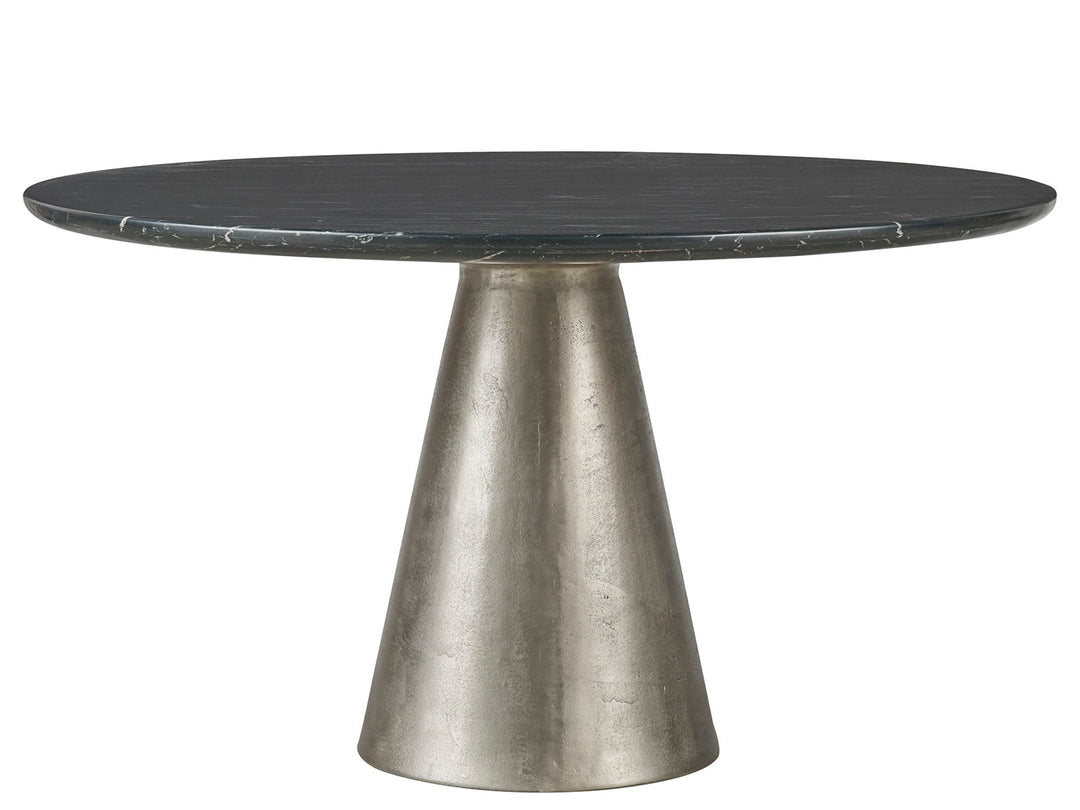 SwayLiving SwayLiving Slate Dining Table Black Merino/Antique Silver