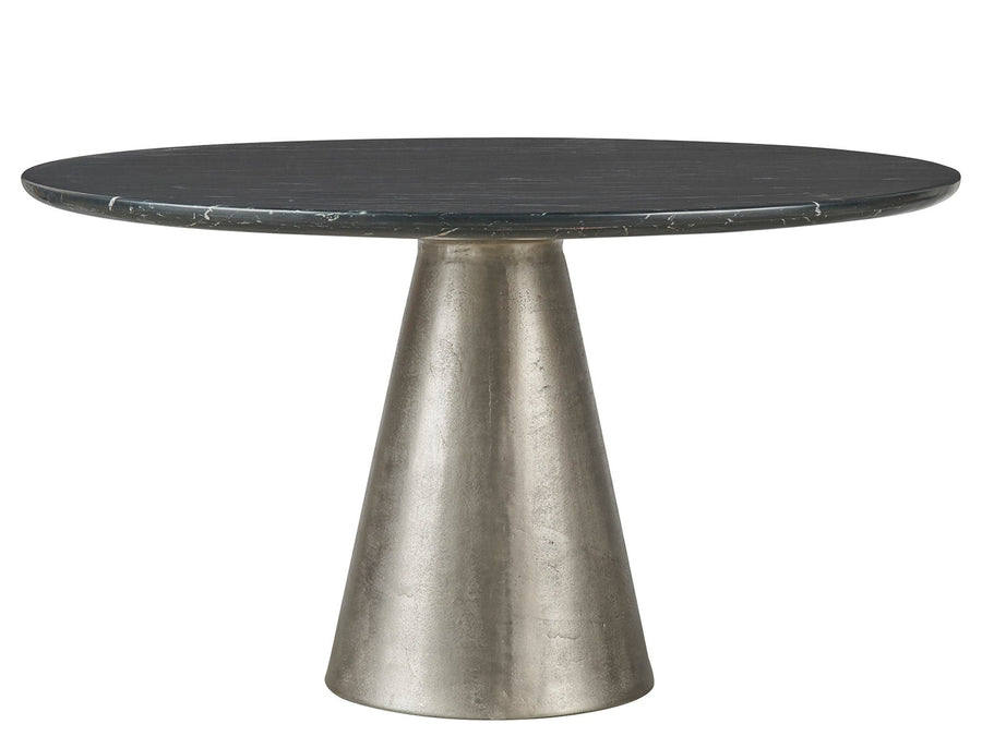 SwayLiving SwayLiving Slate Dining Table Black Merino/Antique Silver