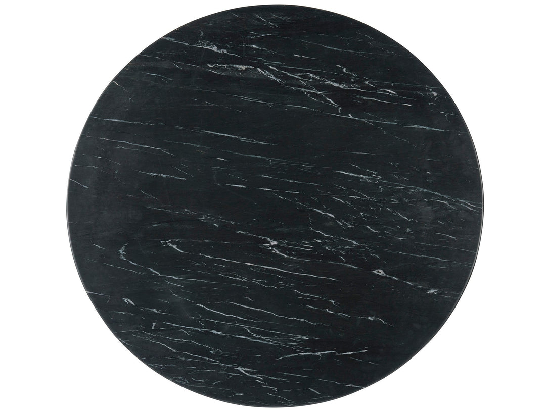 SwayLiving SwayLiving Slate Dining Table Black Merino/Antique Silver