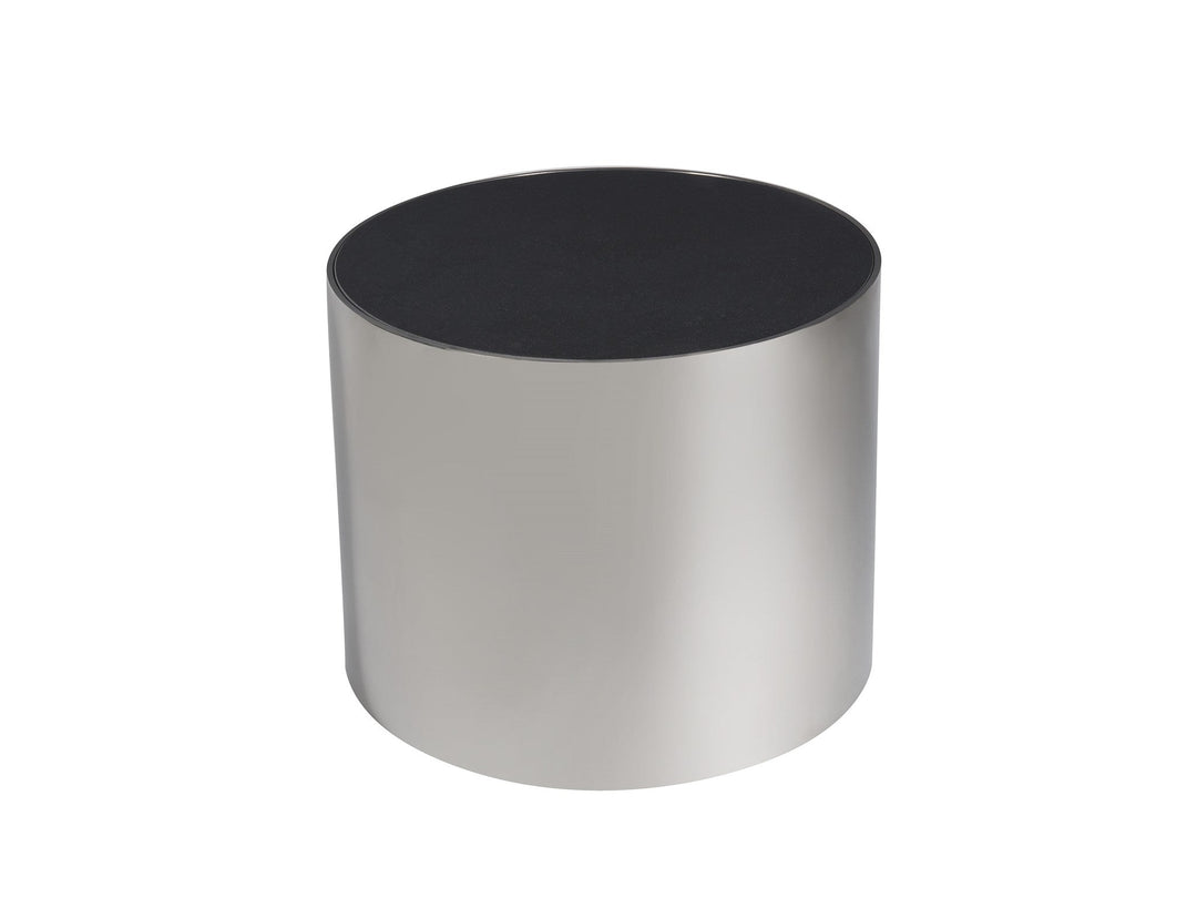 SwayLiving SwayLiving Revolve Smallall Nesting Table Black Granite/Polished Nickel