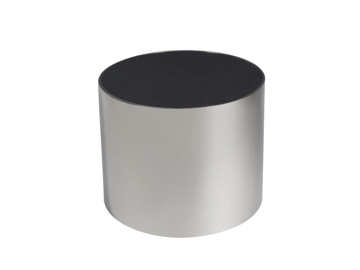 SwayLiving SwayLiving Revolve Smallall Nesting Table Black Granite/Polished Nickel