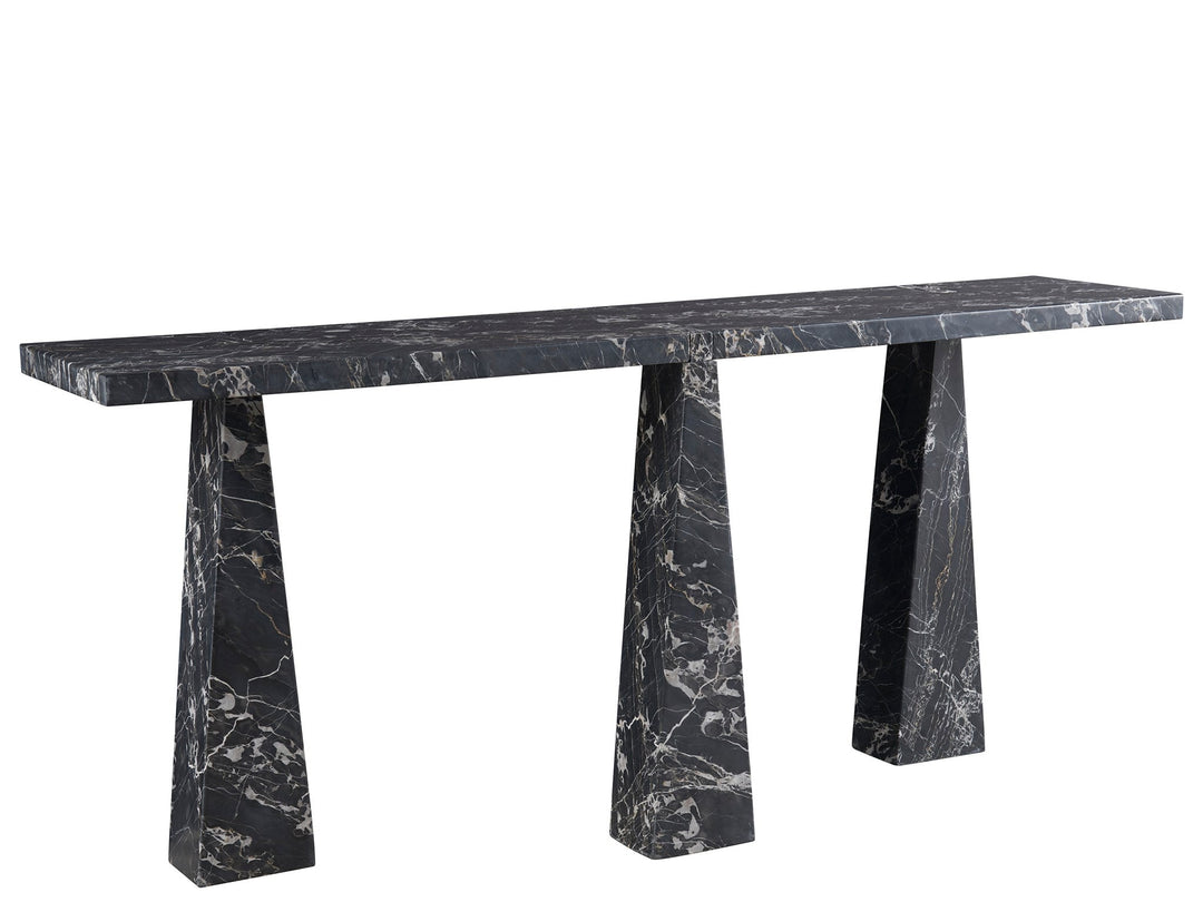 SwayLiving SwayLiving Spectrum Sofa Table Golden Portoro Marble